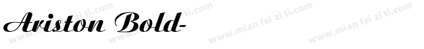 Ariston Bold字体转换